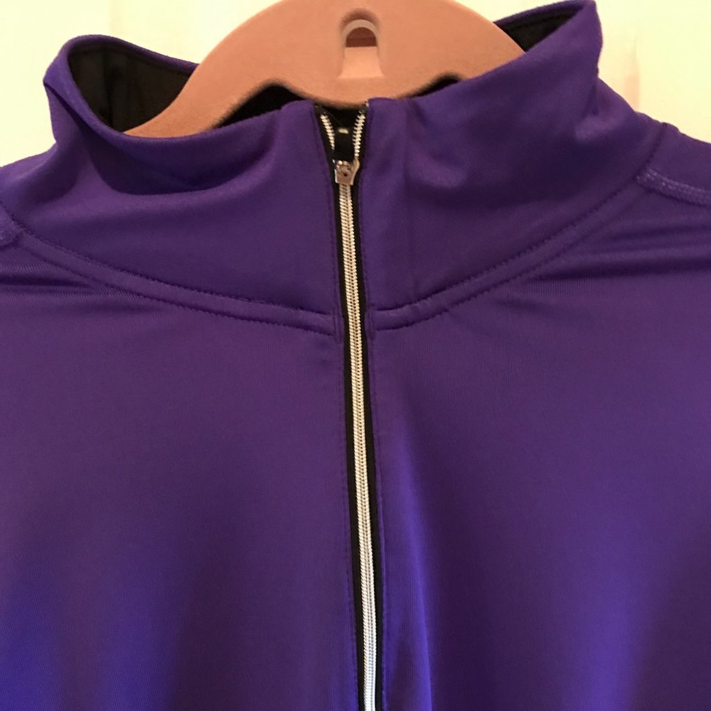 RL Lauren Ralph Lauren Zip Front Running Pullover Top Large - Picture 5 of 8